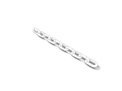 Steel chain model 3D model