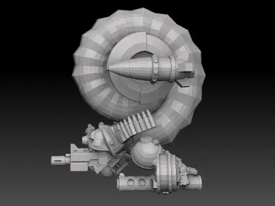 Nautiloid Horror Heavy Carapace 3D print model