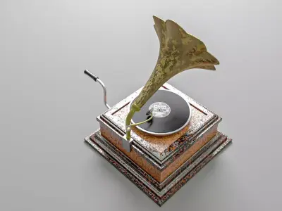 Vintage Phonograph 3D model