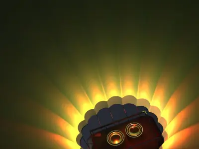 Hot air balloon- Low-poly 3D model