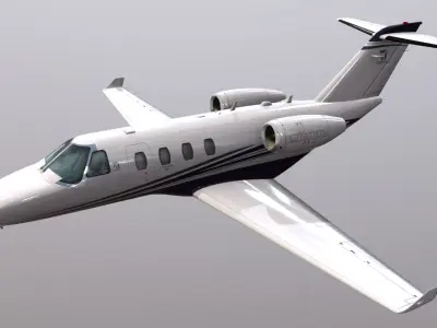 Cessna Citation M2 Low-poly 3D model