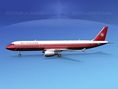 Airbus A321 Air Canada 1 3D model