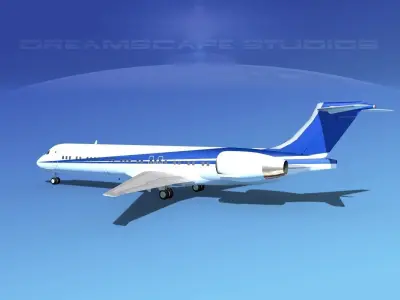 McDonnell Douglas MD-87 Corporate 2 3D model