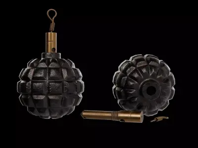 Kugelhandgranate Model 1913 Low-poly 3D model