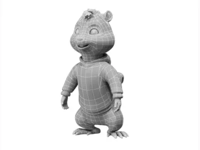 Chipmunk base mesh 3d model 3D model