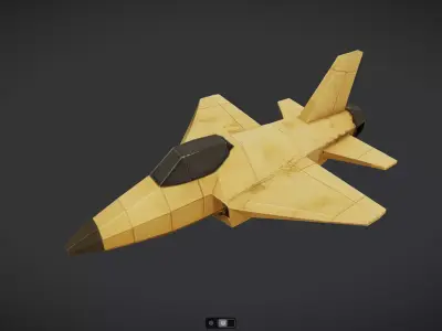 Spacecraft Jet aircraft plane 3dmodel 18 3D model