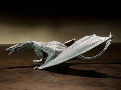 Syrax dragon fan art - pre supported - FREE model Free 3D print model