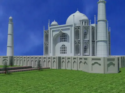 taj mahal Free 3D model