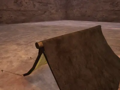 Medieval Tent - Low Poly 3D Model Low-poly 3D model