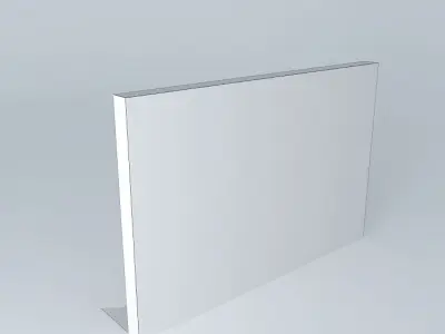 Hydroponics stands tilted wall 3D model