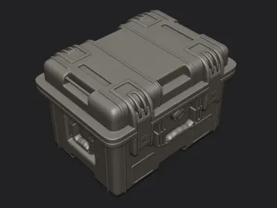 Military Crate High Poly 3D model 3D model