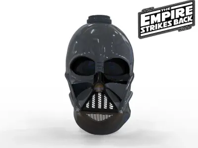 Darth Vader helmet Empire Strikes Back Accurate STL 3D print model