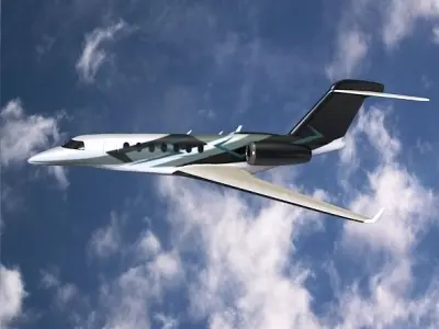 Cessna Citation Longitude business jet 3D model