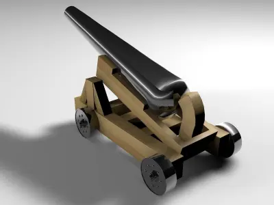 Pirate cannon 3D model