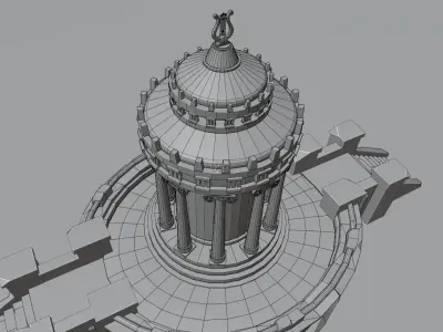Oracle temple Free 3D model