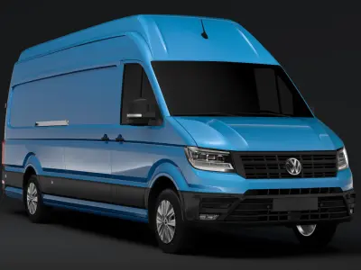 WV Crafter Van L4H3 2017 3D model