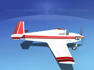 Mooney M-18 Mite V12 3D model