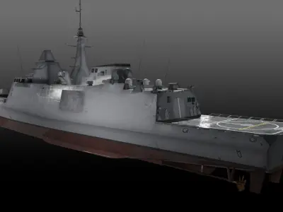 FS Aquitaine Game Ready Low-poly 3D model