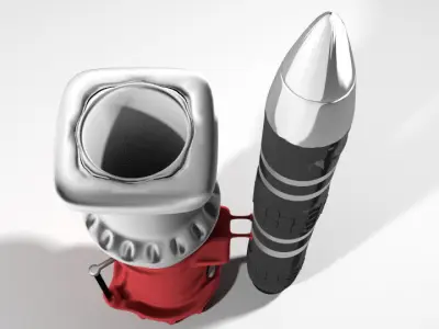 Rocket Missile - Peacekeeper 3D model