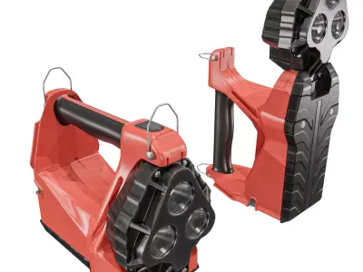 Vulcan 180 Flashlight Low-poly 3D model