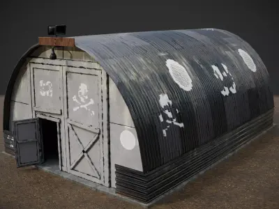 military shelter 3D model