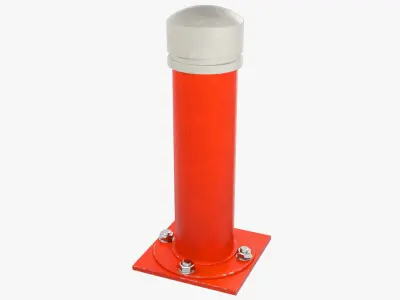 Road Safety Bollards and Cone Collection V3 3D model
