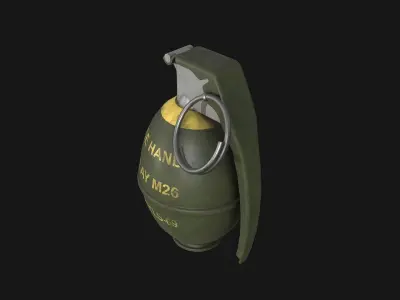 M26 Grenade Low-poly 3D model