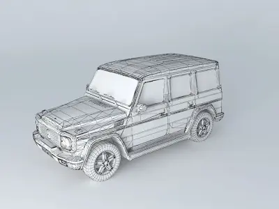 Mercedes-Benz G500 Helendwagen Free 3D model