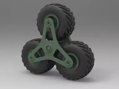 Terrastar wheel system 3D model