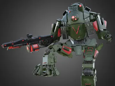 Titanfall Atlas RIGGED 3D model