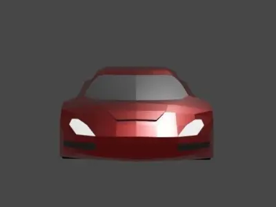 Low Poly Sport Car Free low-poly 3D model
