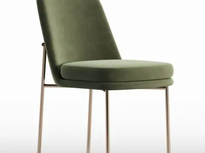 Jack Metal Frame Dining Chair 3D model