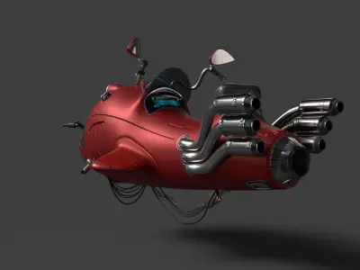 MWhaleBike motorcycle 3D model