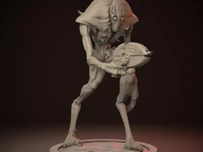 Tauran Alien Creature 3D Print Model 3D print model