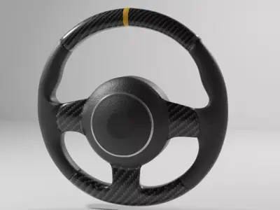 Car Steering Wheel Free 3D model