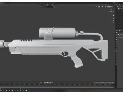 The Boring Company - Not a Flamethrower PBR 2K Textures Low-poly 3D model