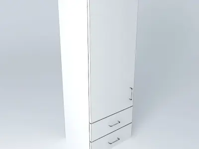 W1D2D cabinet Free 3D model