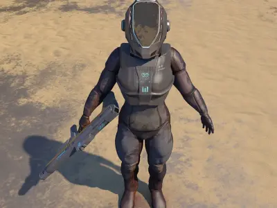 Space Soldier 3D model