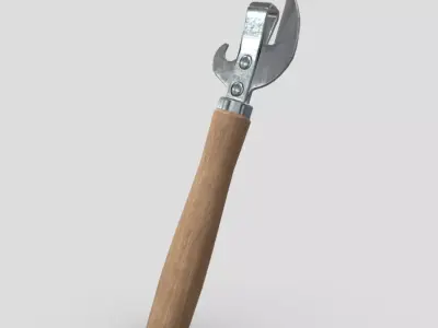 Can Opener Low-poly 3D model