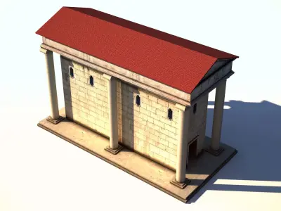 Ancient Rome Building 2 Low-poly 3D model