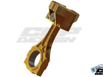 PINKI engine pistondesigned by Cosic Free 3D model