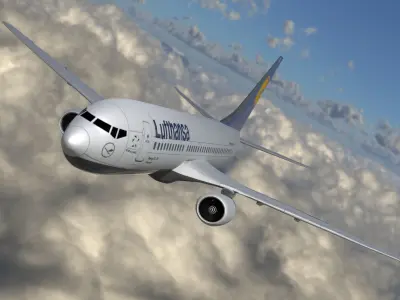 Lufthansa Boeing 737-300 3D model