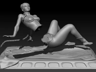 Slave Princess Leia 3D print model