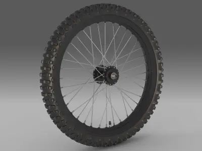 wheel 02 3D model purchase