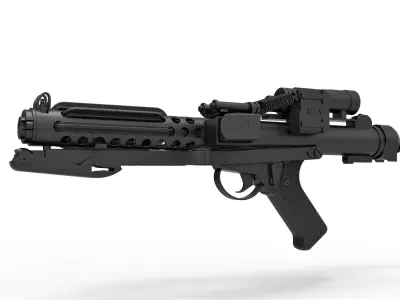 Stormtrooper Blaster E-11 from the movie Star Wars 3D model