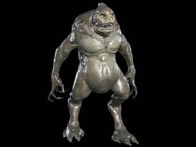 Fish Mutant Low-poly 3D model