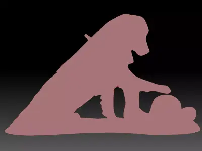 Military Dog 3D print model