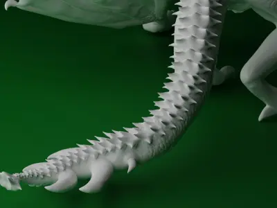 Green Wyvern 3D print model