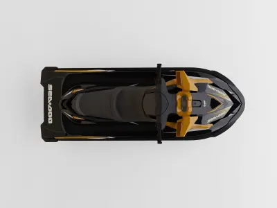 SeaDoo High performance Jet Ski 3D Model 3D model