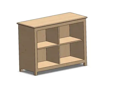 Wood Drawer Free 3D model